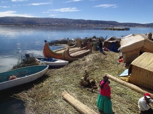 Uros - terminus sur la 1ère île après ~3hrs de put put put