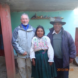 Amantani - photo de famille: Denis, Julia et Saturnino