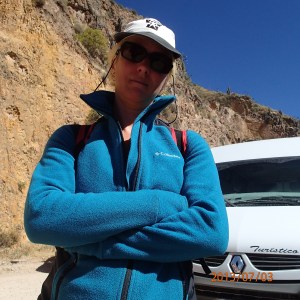 Arequipa - Tour au Cañon del Rio Colca: hum...je pense que la madame commençait a en avoir un petit marre des visites attrapent touriste et des privilèges de d'autre groupe de touriste embarqué avec nous le matin 